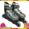 Long Feng Hard Boot Adjustable Inline Skate Grey Medium