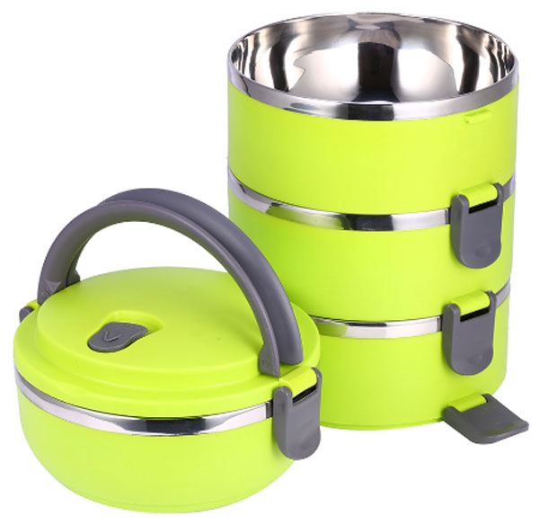 Lunch Box 4 Tier Insulated Tiffin Box With Vaccum Seal
