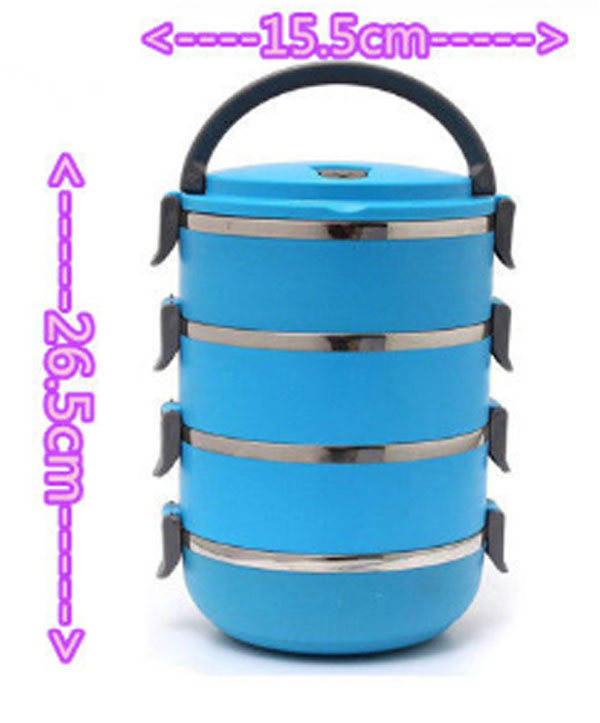 Lunch Box 4 Tier Insulated Tiffin Box With Vaccum Seal