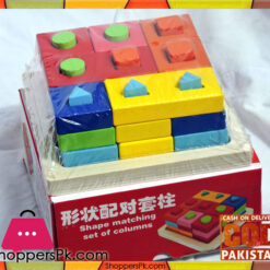 Shape Matching Set Columns Wood 7 Shape Matching Set Columns Wood