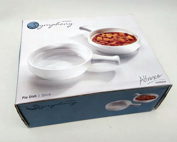 Symphony 2 Pieces Pie Dish Paya Dish 8 Inch Es3607