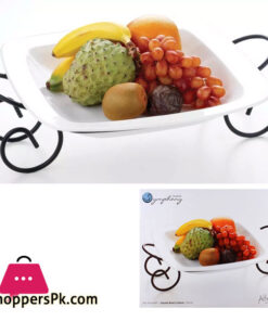 Symphony Alfresco Square Bowl With Rack 37 CM #ES3852
