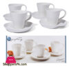 Symphony Alfresco Swirl Cappucino Cup Saucer Set of 4 Pcs ES3832