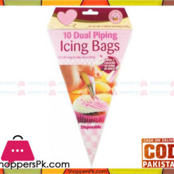 10 Pcs  Dual Piping Icing Bags Disposable