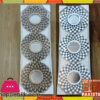 3 Pcs Plastic Frame Wall Hanging Mirror Set 24 Cm