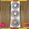 3 Pcs Plastic Frame Wall Hanging Mirror Set 24 CM Round 0-3