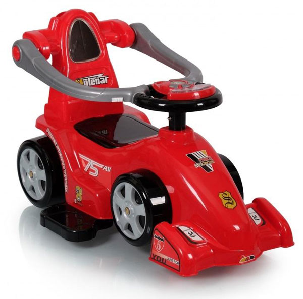 Deluxe F1 Mega 3 In 1 Ride On Car Walker Car Stroller