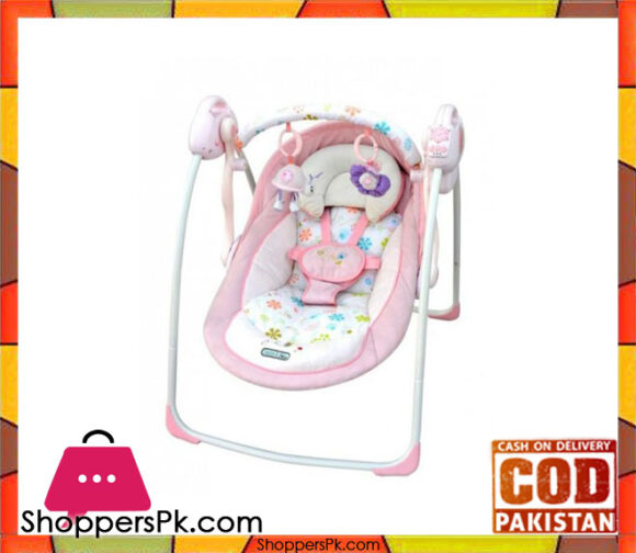 Electrical Rotating Swing Baby Bouncer Pink Model No 32009 in Pakistan