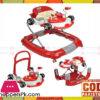 F1 Racing Car Themed Red 4-In-1 Baby Walker Play Centre