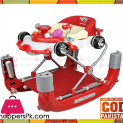F1 Racing Car Themed Red 4-In-1 Baby Walker Play Centre
