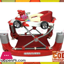 F1 Racing Car Themed Red 4-In-1 Baby Walker Play Centre