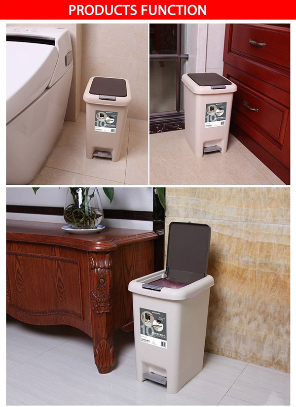 High Quality Double Cap Dustbin Plastic 15 Litre