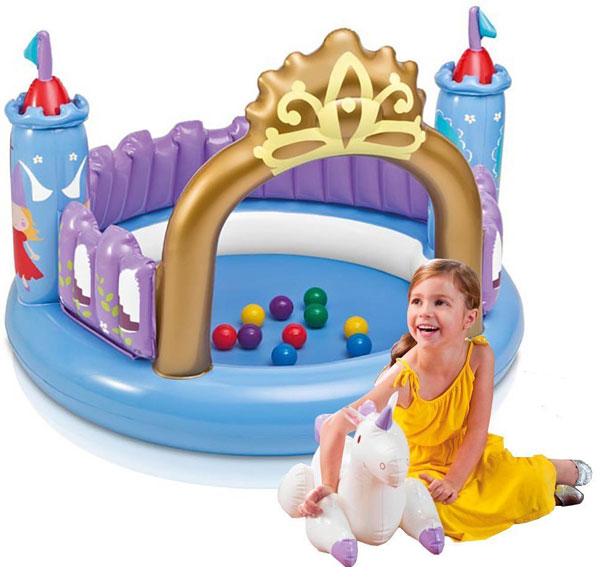 Intex Ball Toyz Magic Castle Bouncer - Age 2-6 - 48669