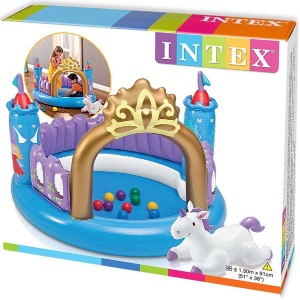 Intex Ball Toyz Magic Castle Bouncer - Age 2-6 - 48669