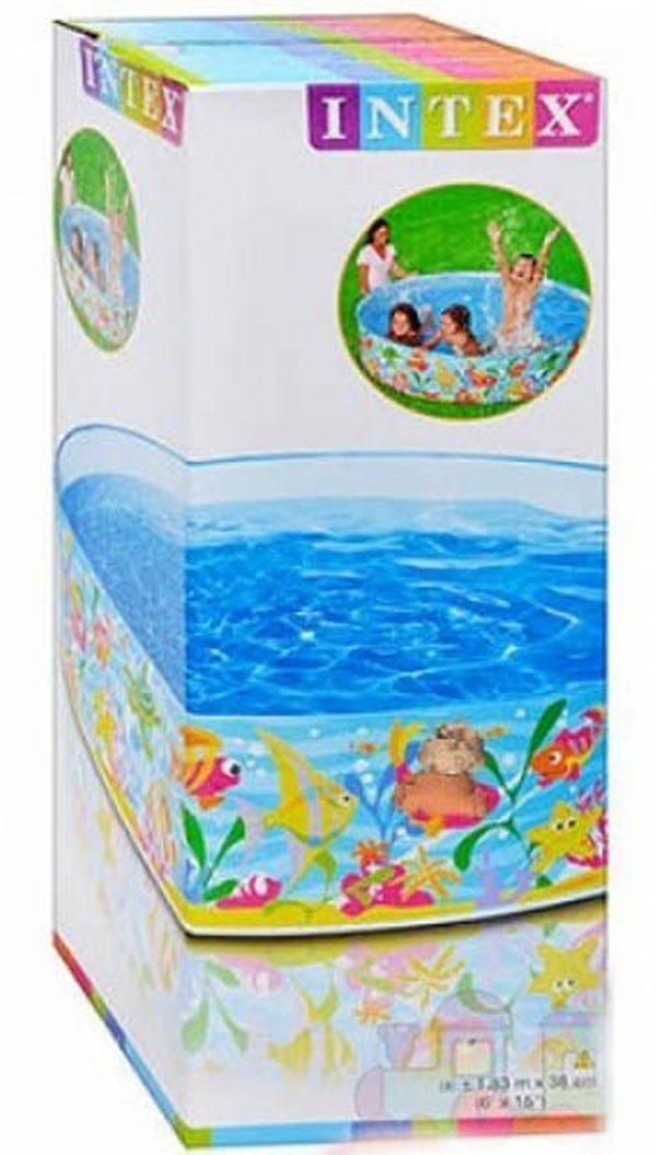 Intex Ocean Place Snap Set Swimming Pool - 6 X 1.24 Feet - Age 1+ - 56452 5 Intex Ocean Place Snap Set Swimming Pool - 6 X 1.24 Feet - Age 1+ - 56452