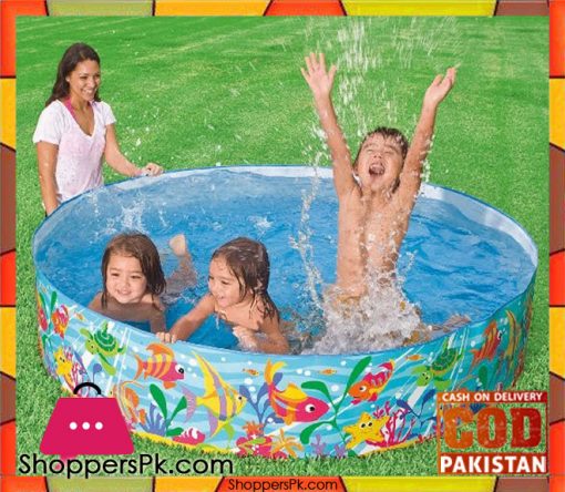 Intex Ocean Place Snap Set Swimming Pool - 6 x 1.24 Feet - Age 1+ - 56452