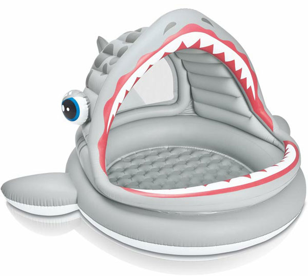 Intex Roarin' Shark Inflatable Shade Pool - Age 3-6 - - 57120