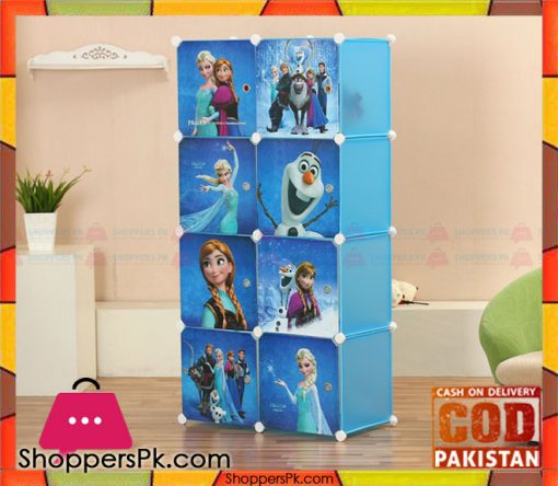 Portable 8 Cubes Cabinet Frozen