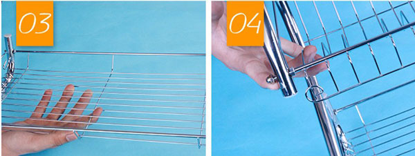 Stainless Steel Dish Rack 2 Tier