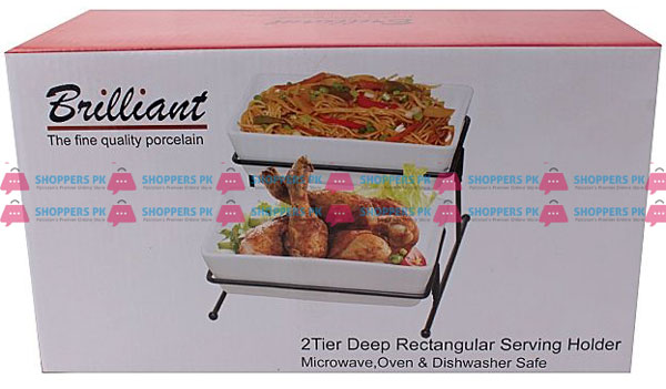 Symphony Brilliant 2 Tier Deep Hold Serving Stand Br0062