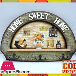 Wooden Key Holder Home Sweet Home