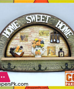 Wooden Key Holder Home Sweet Home