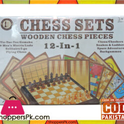 12 in 1 Wooden Chess Set