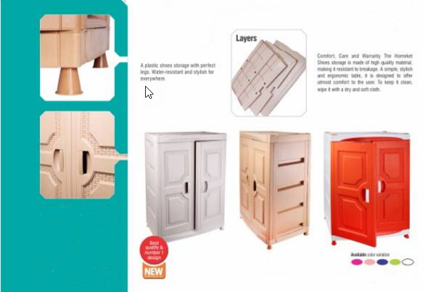 High Quality Fiber Plastic Storage Drawers 25648-3