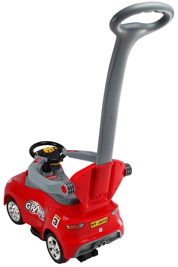 3 In 1 Kids Ride On Push Car Stroller Toddler Wagon With Handle Horn Lights Music