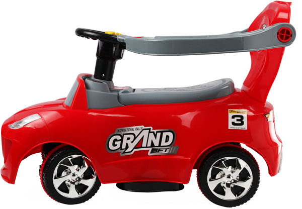 3 In 1 Kids Ride On Push Car Stroller Toddler Wagon With Handle Horn Lights Music