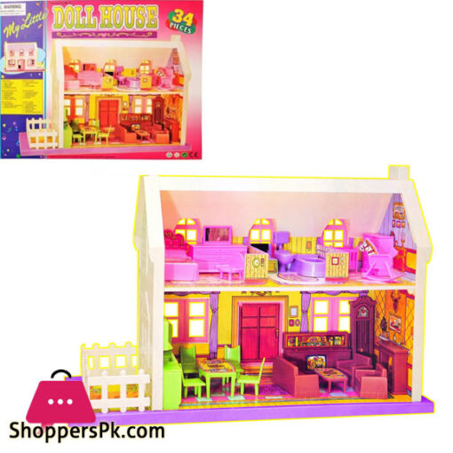 Dream Palace Doll House 34 Pieces