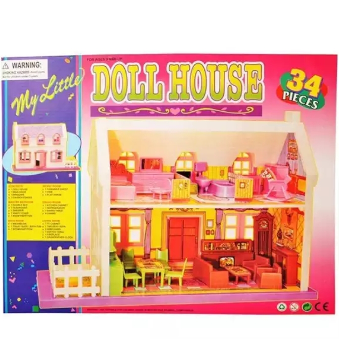 Dream Palace Doll House 34 Pieces