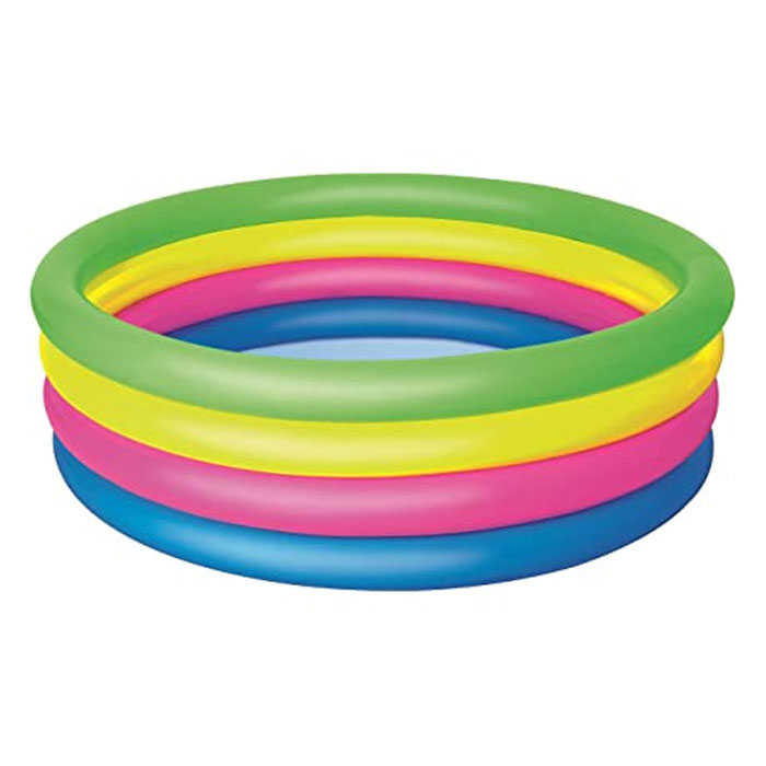 Bestway 4 Ring Colorful Summer Pool For Kids, Size 5.1 X 1.5 Feet - Age 4+ - 51117