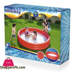 Bestway 51027 Inflatable Swimming Pool 6 Feet Kids Play 3-Ring Pool  72