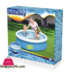 Bestway Fast Set Inflatable Ground Pool - 5 x 1.2 Feet - Age 3+ - 57241