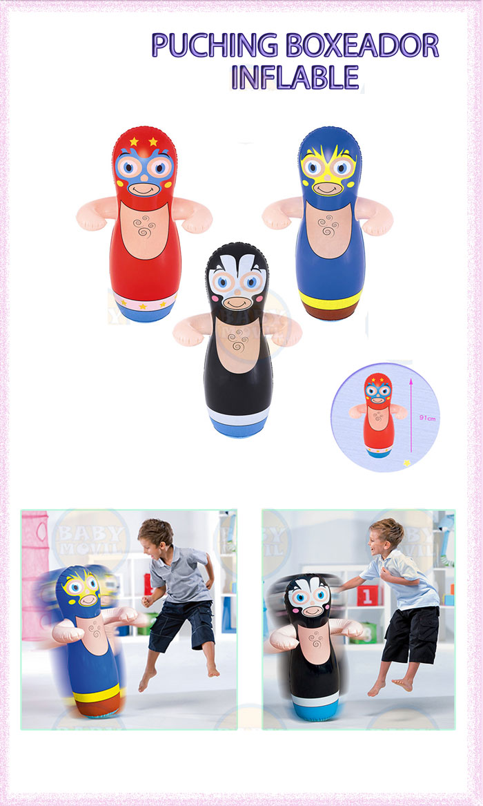 Bestway Inflatable Fighter Punching Bag Indoor Toy Age 3+ - 52193 5 Bestway Inflatable Fighter Punching Bag Indoor Toy Age 3+ - 52193