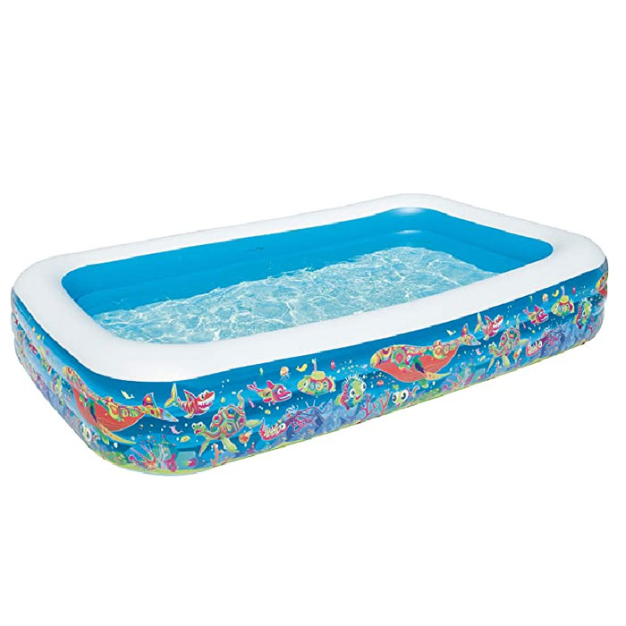 Bestway Multicolor Vinyl Kids' Play Pool-Size-10 X 6 X 1.8 Feet - Age 3+ -- 54121