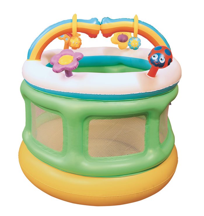 Bestway Multicolor Vinyl Playpen - Size 3.5 X 3.4 Feet - Age 3+ - - 52221