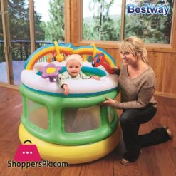 Bestway Multicolor Vinyl Playpen - Size 3.5 x 3.4 Feet - Age 3+ - - 52221