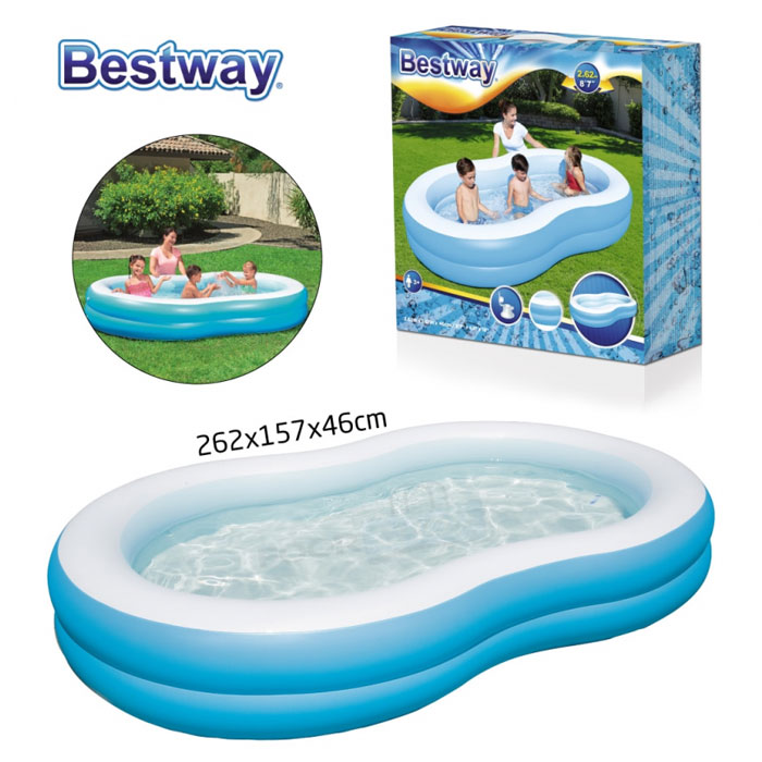 Bestway Vinyl Kids' Play Pool - Size 8.5 X 1.5 X 5 - Age 3+ - 54117