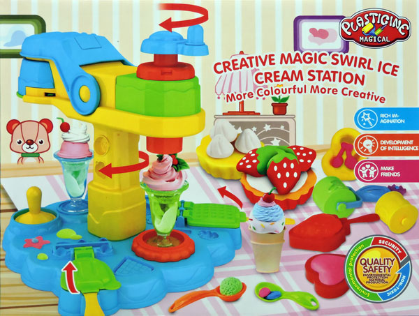 Creative Magic Swirl Ice Cream Station 28 Kinds Of Mould