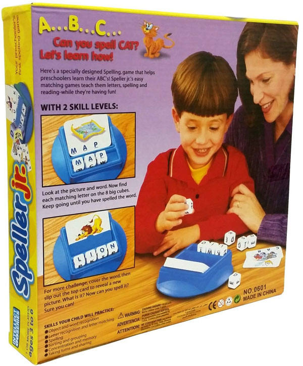 Family Educational Board Game SPELLER JR. Letter Matching Fun (For 1+ Player)