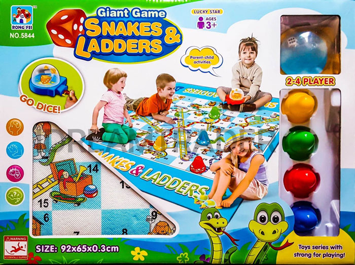 Gaint Game Snakes &Amp; Ladders 92-65 Cm