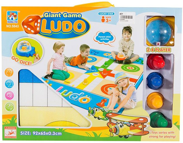 Giant Game Ludo Auto Dice 92-65 Cm