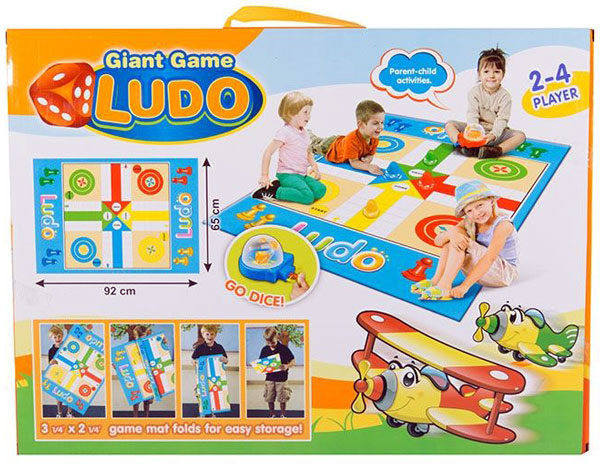 Giant Game Ludo Auto Dice 92-65 Cm