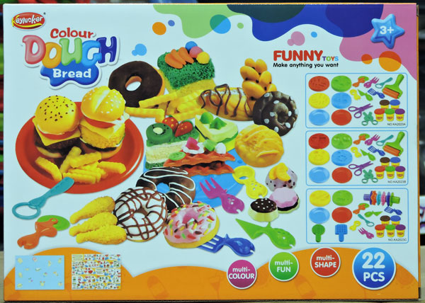 Kids Color Dough Bread 22 Pcs