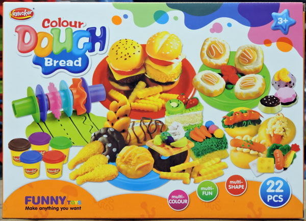 Kids Color Dough Bread 22 Pcs