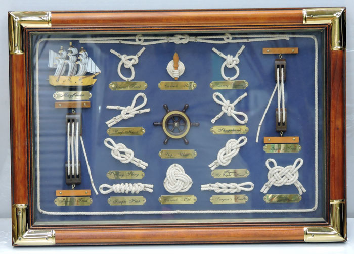 Sailor Rope Knot &Amp; Ladder Board 3D Wall Decor Display Box