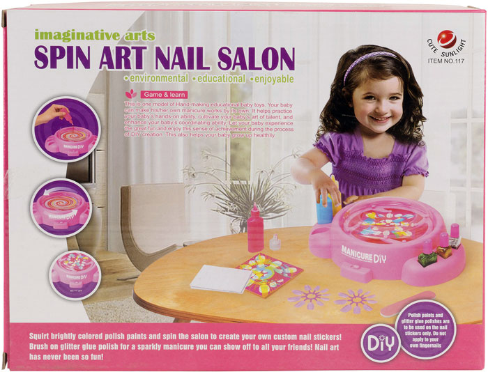 Spin Art Nail Salon For Kids