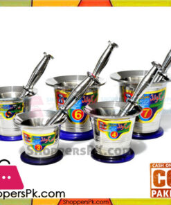 Stainless Steel Mortar and Pestle (Imam Dasta) Number # 6